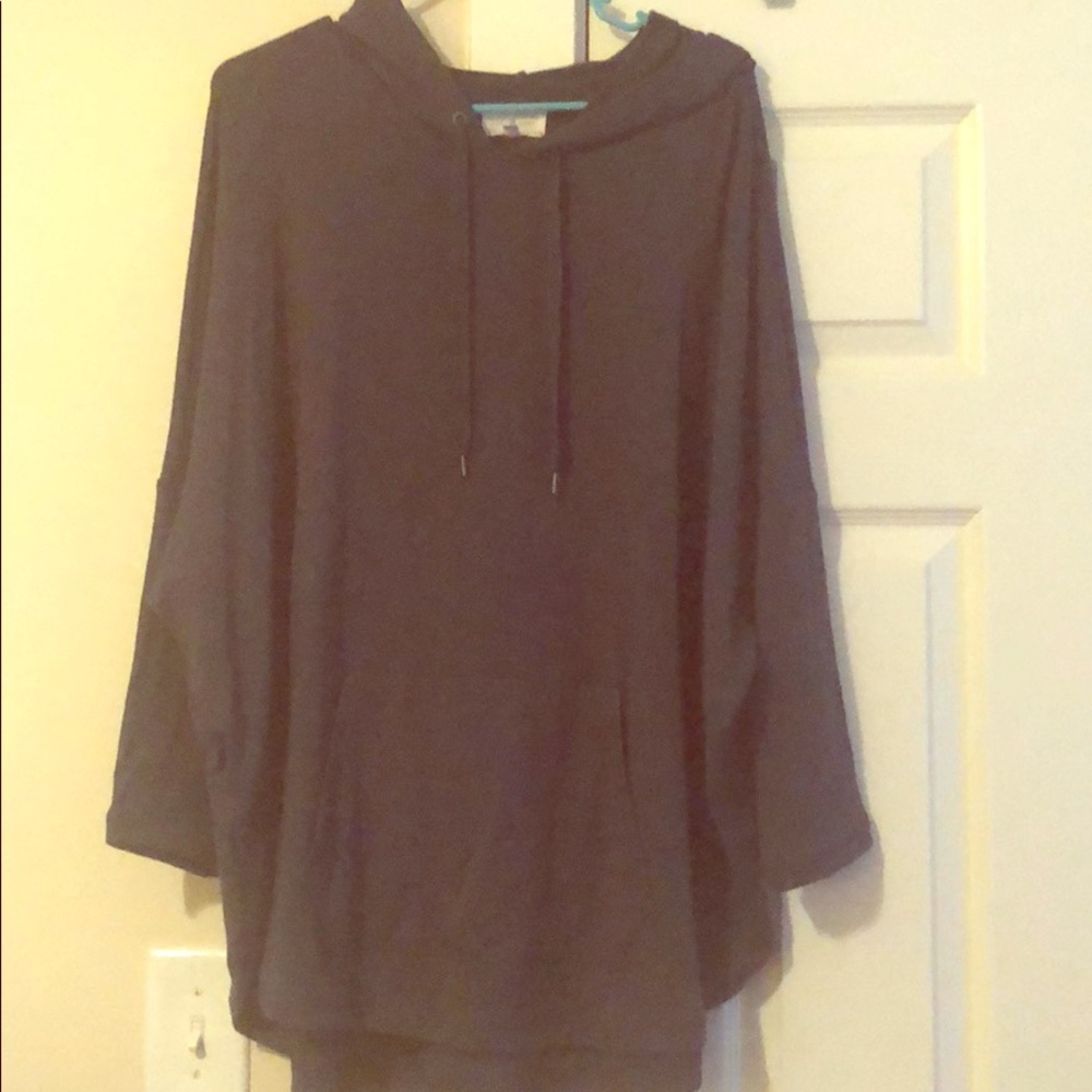 Lou & Grey poncho hoodie- XL